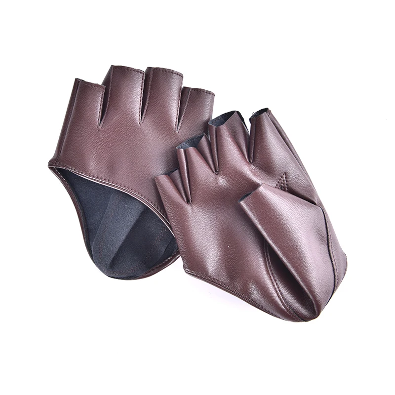 Fingerlose Handschuhe aus Pu-Leder für Goth Punk Rock Lolita Harajuku Stage Party – Detail 10