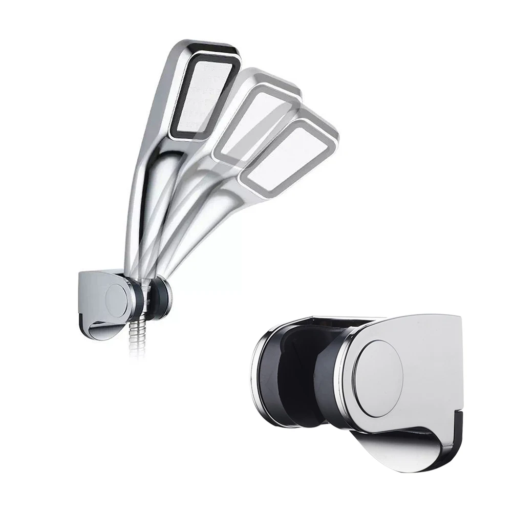 

Shower Holder Bathroom Organizer Accessories Shower Head Bracket Adjustable Suction Mount Nozzle Hanger Material Easy