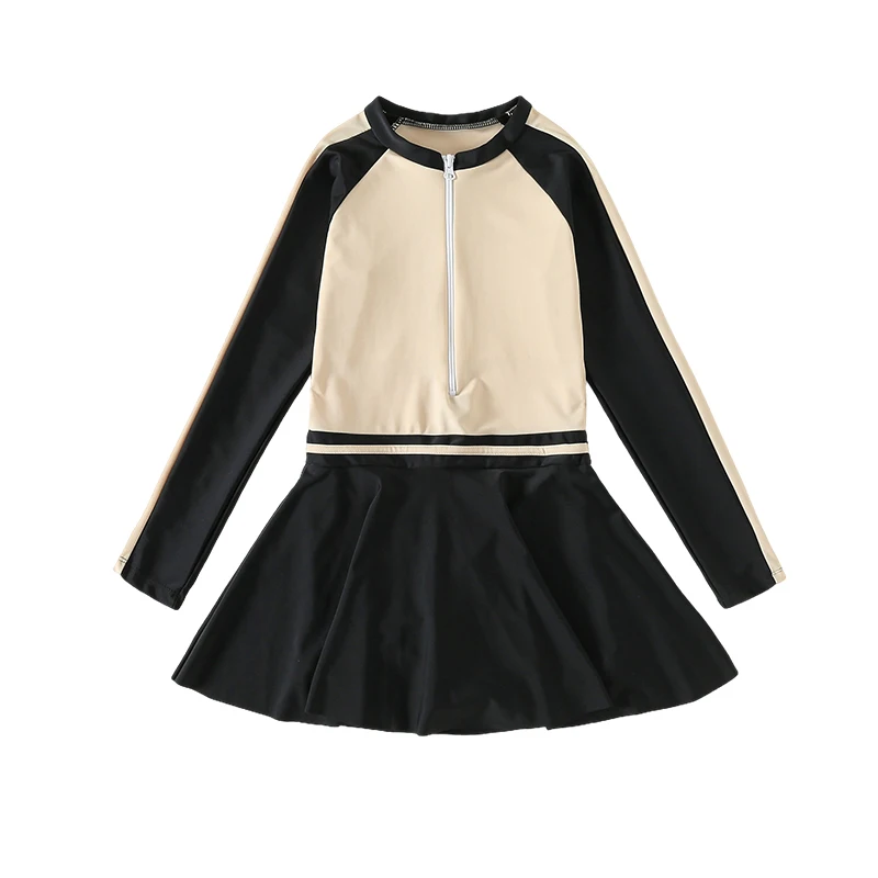 

Girls Swimsuits Child Swimming Suit Students Bathing Wear Little Girls Swimming Dress Baby Swimsuit+UV Protection Set 4-14 Year