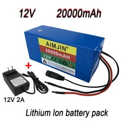 12V 20000mAh lithium ion rechargeable battery pack