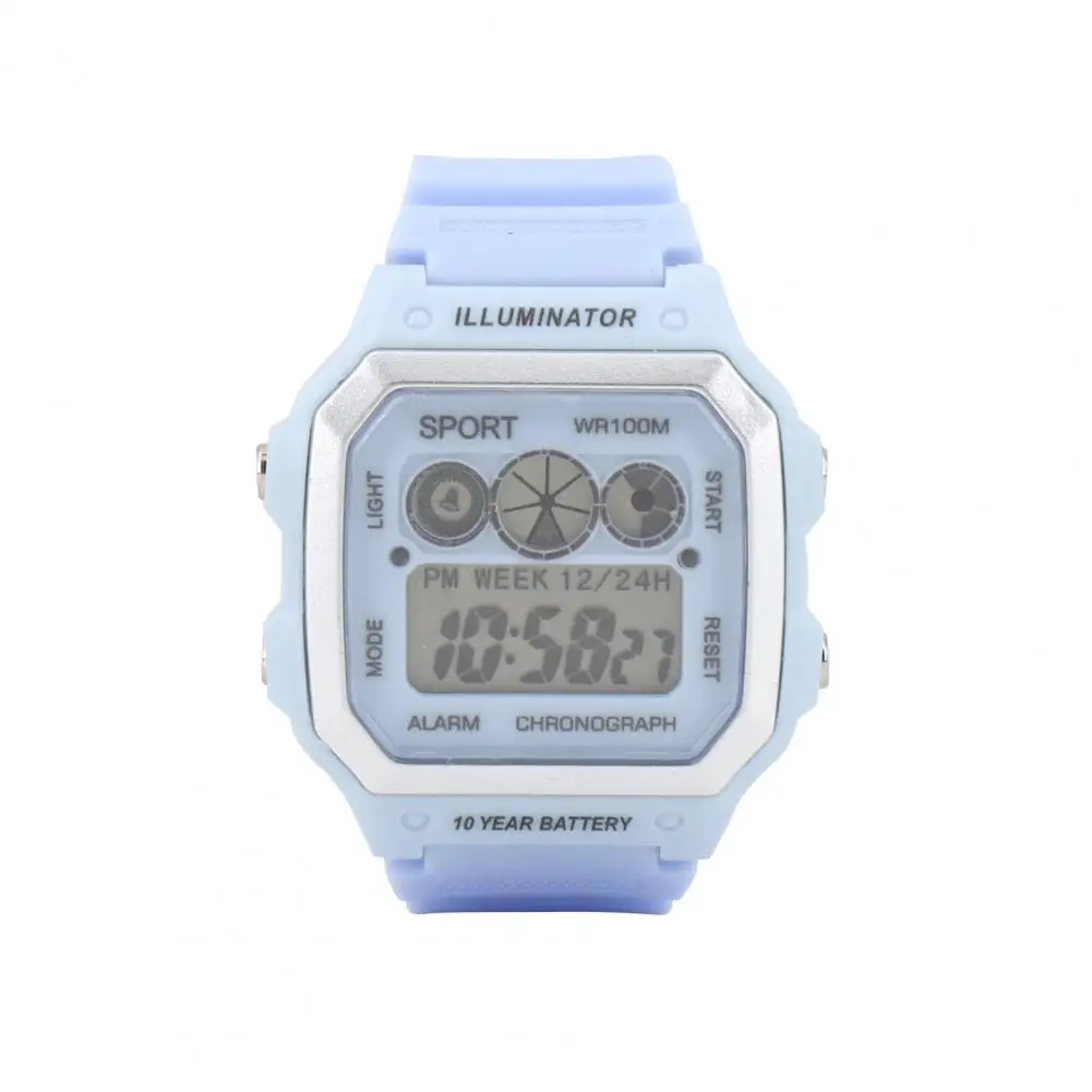 

Electronic Watch Fine Student Electronic Watch Flexible Sport Watch Kids LED Fitness Watch Daily Accessory