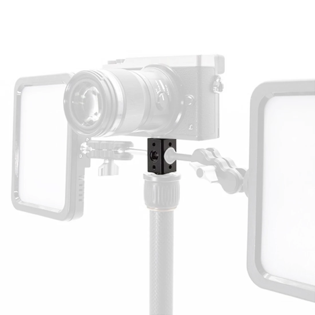 Universal Magic Cubic 1/4 3/8 Schraube Loch Adapter Dual Cube Halterung für DSLR Käfig Rig Flash Monitor Stativ Mikrofon Ständer – Detail 27