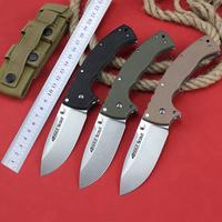 Cold 62RQ Folding Tactical Knife AUS 10A Steel Professional Military Combat Hunting Outdoor Pocket Knives for Men EDC Tools 2025