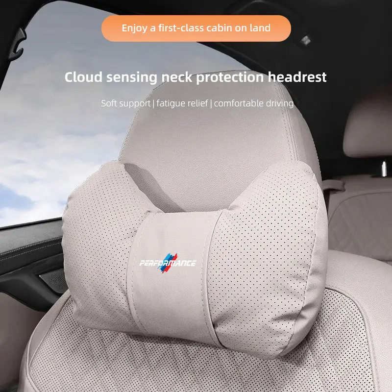 1 قطعة سيارة مسند الرأس بالمقعد الخصر الراحة الرقبة وسادة شعار السيارات الداخلية لسيارات BMW الأداء E39 E36 E87 E92 E91 E30 E34 E53 E61 E62 E93