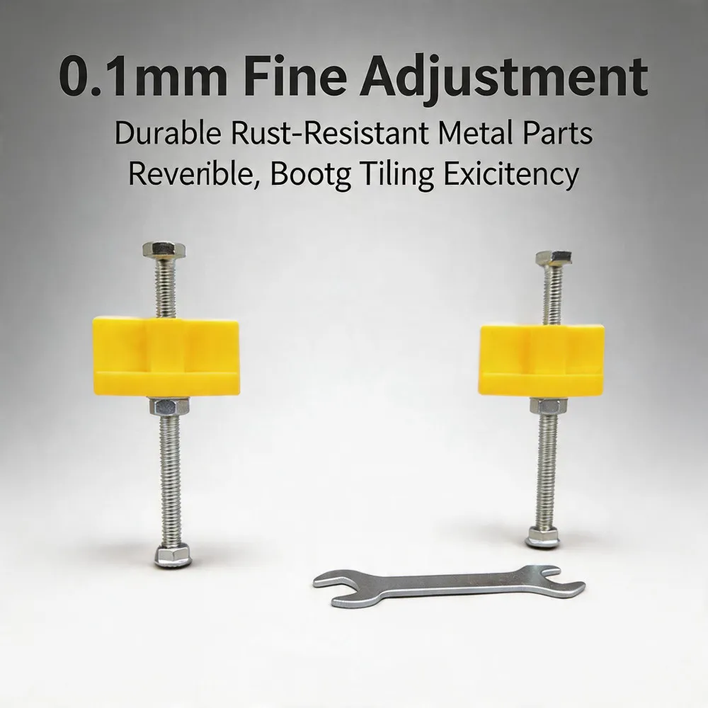 Wall Tile Locator Manual, Regulator Height Adjustment Positioner Leveler, Ceramic Fine Yarn Upward Construction Tool, 10pcs.