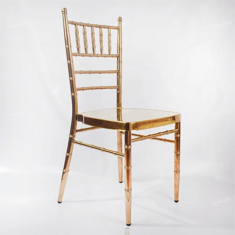 *Luxury Event Bronze Stainless Steel Chiavari Chair Hotel Hall Banquet Events Wedding