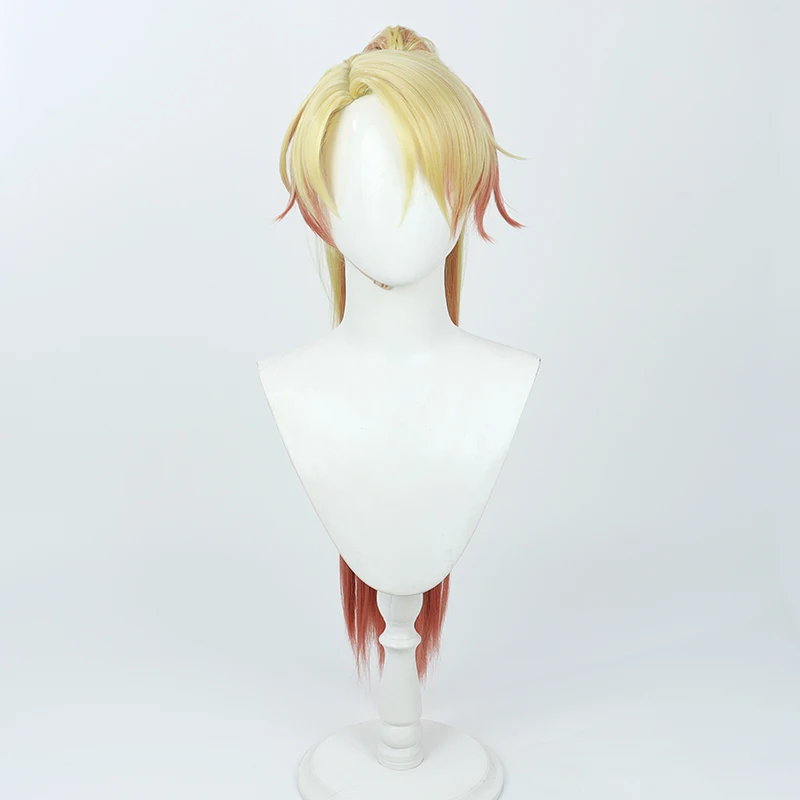 Project Sekai Colorful Stage Tenma Tsukasa Cosplay Wig Long Ponytail Synthetic Hair Heat Resistant Halloween Role Play Party