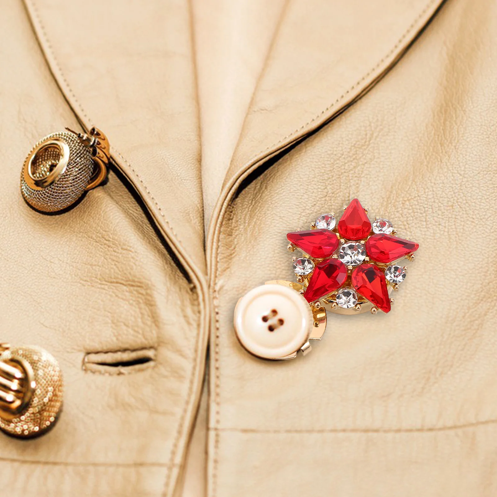 

2Pcs Stars Decorative Buttons Star Shaped Shirt Accessories Fashion Metal Fasteners for Clothing Jackets Coats Mens Womens Wear