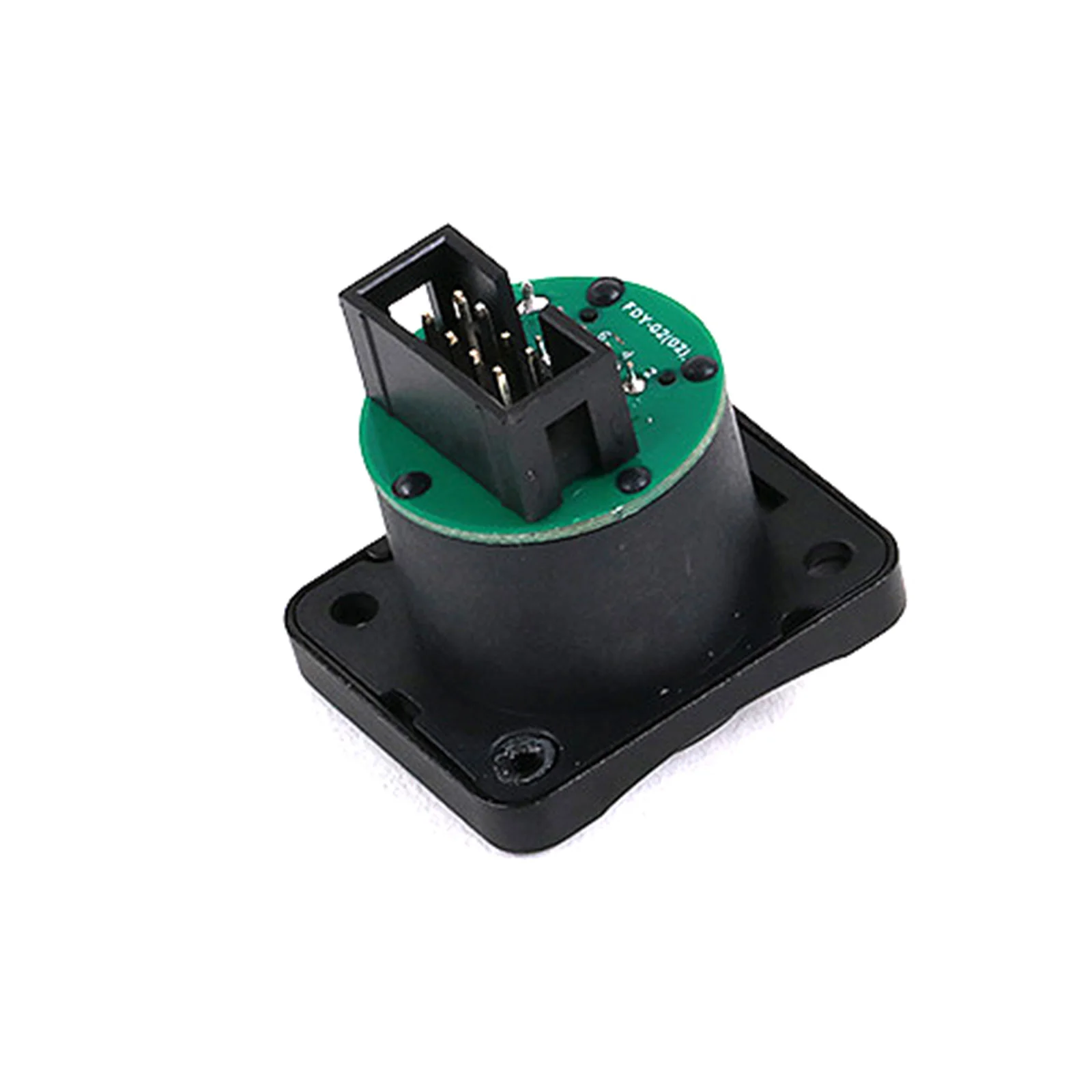 1PC Plug-in RJ45 Square Flange Receptacle Chassis Mount Industrial RJ45 CAT5e STP 100 Gigabit Connector Black Plug-Pull PUSH