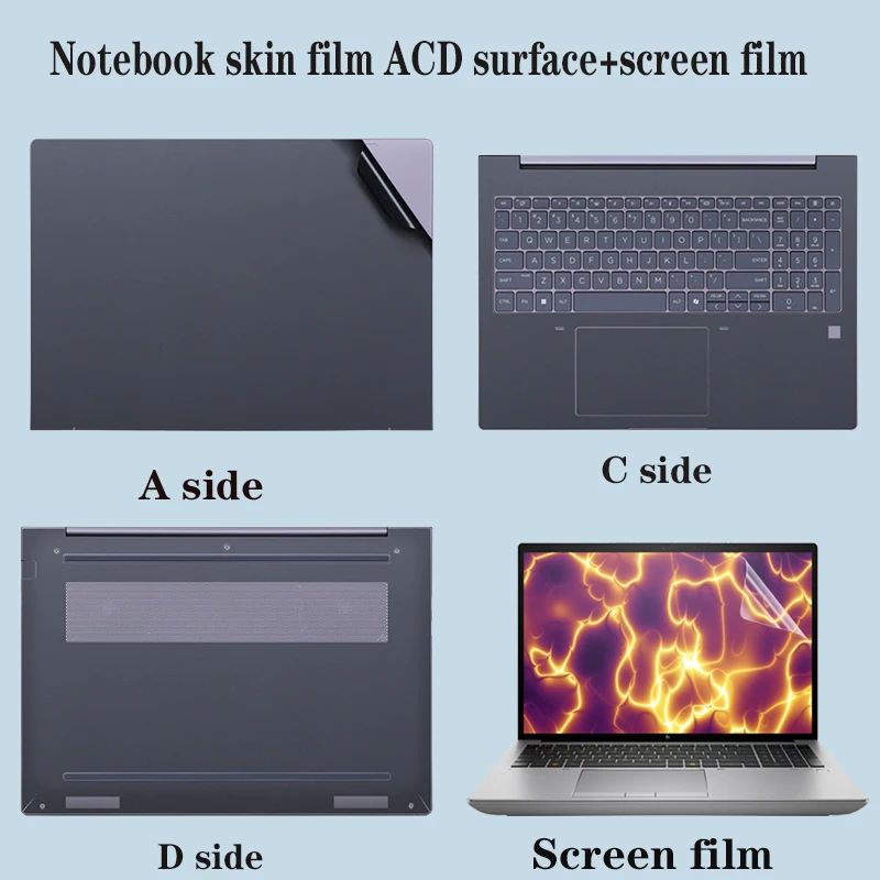 For msi Sword 16 HX B14V /Thin 15 B13V B13U B7V Laptop skin Easy-to-cut sticker screen protective film for computer body