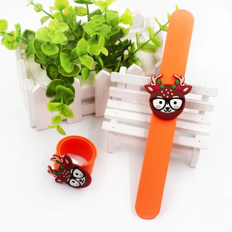 Juguete circular de silicona de Navidad de 3 uds, juguetes sensoriales Push Pop Fidget para niños, rellenos de bolsas de recuerdo de fiesta, regalo de cumpleaños