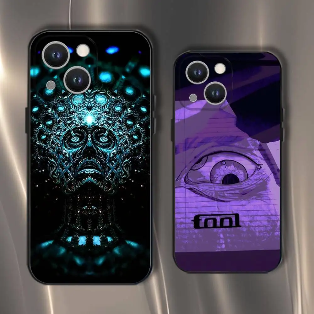 

Band Tool Schism Phone Case For iPhone 16,15,14,13,12,11,Pro,XS,Max,XR,Plus,E,SE4,Mini Black Soft Cover