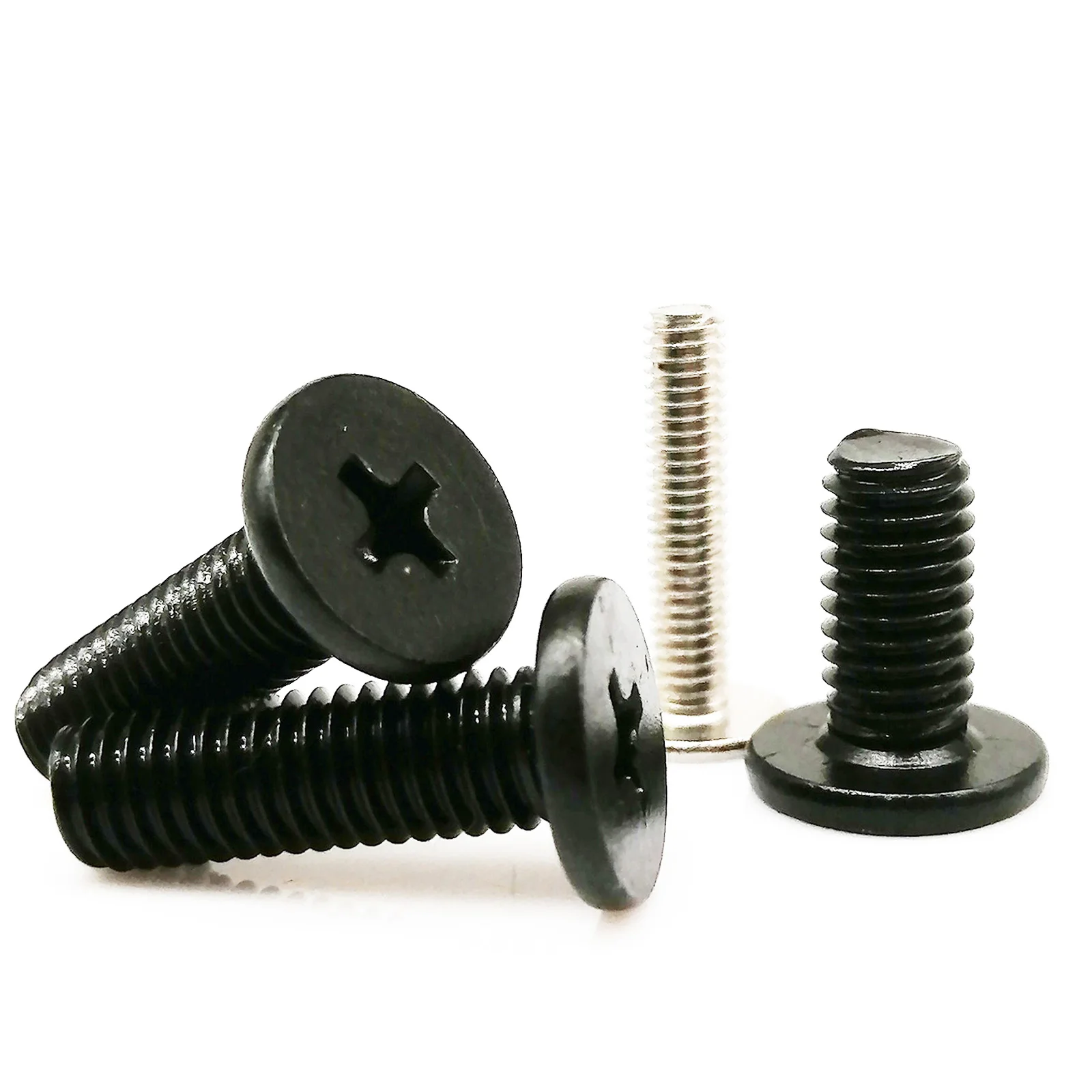 50 pz M1.2 M1.4 M1.6 M2 M2.5 M3 M4 Mini Piccolo Phillips Ultra Sottile Wafer Vite A Testa Piatta Bullone per il Computer Portatile Notebook Telefono Occhiali