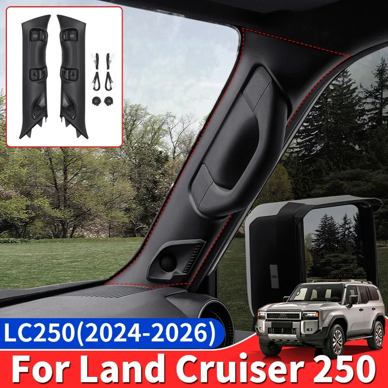 

For Toyota Land Cruiser Prado LC250 250 2024 2025 A Pillar Rear Door Tweeter Speaker Replacement High Clear Sound System Parts