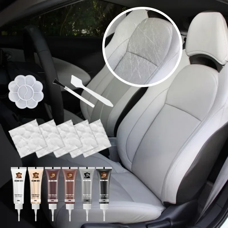 Popular Top Repair Car Leather Seats Repair Pigments Damage Paste Leather Garment Scratches Cracks and Leather Durability