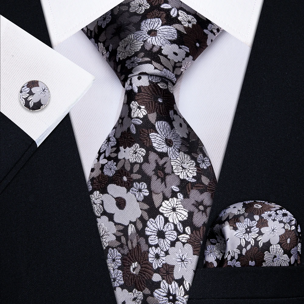 الرجال أسود أبيض رمادي العلاقا - مراجعة Silk Tie Striped وسعره