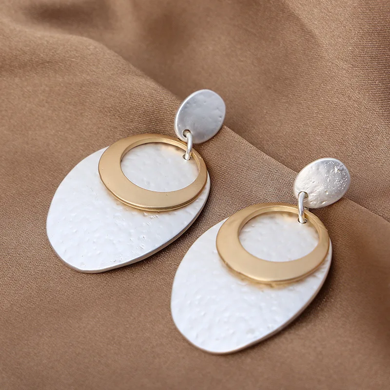 Vintage Geometric Goth Earrings for Women Trend Pendientes Hanging Suspension 2022 Costume Jewelry Unusual Accessories