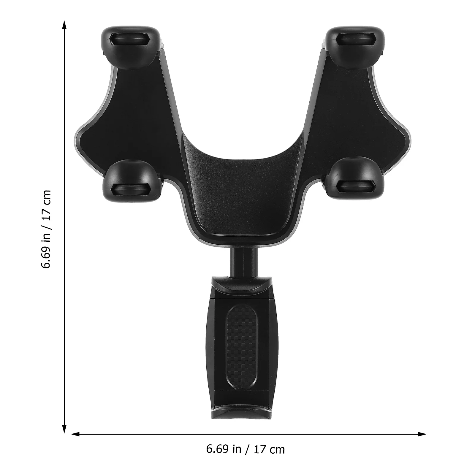 

1pc Rearview Mirror Phone Holder Plastic Car Phone Mount For Navigation Bracket Compact Design Driving Recorder Fixing Clip Auto