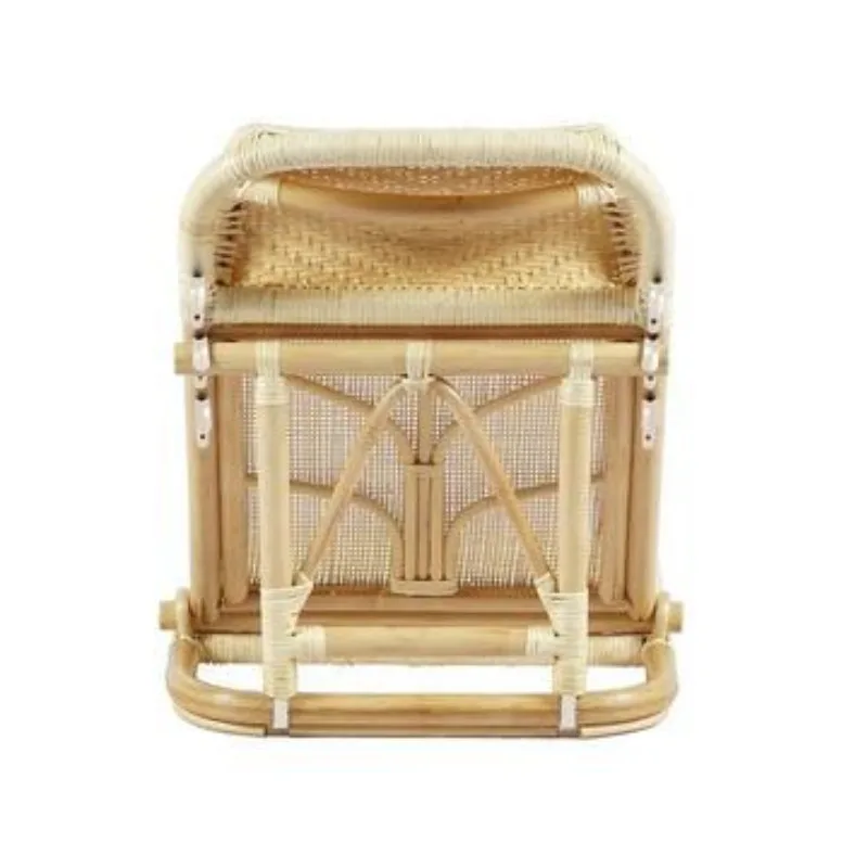 Nordischer Rattan-Rückenstuhl, japanischer multifunktionaler Strandstuhl