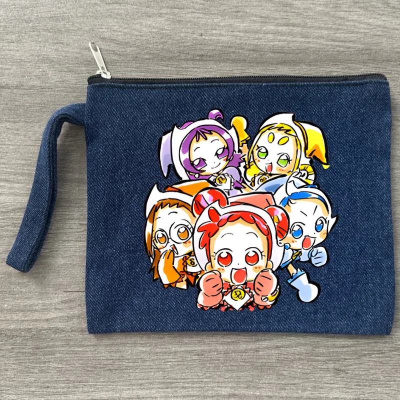 

doremi magic Canvas Storage Pouch Multi Functional Denim Cosmetic Bag Zipper Pencil Case For Students DIY Bags