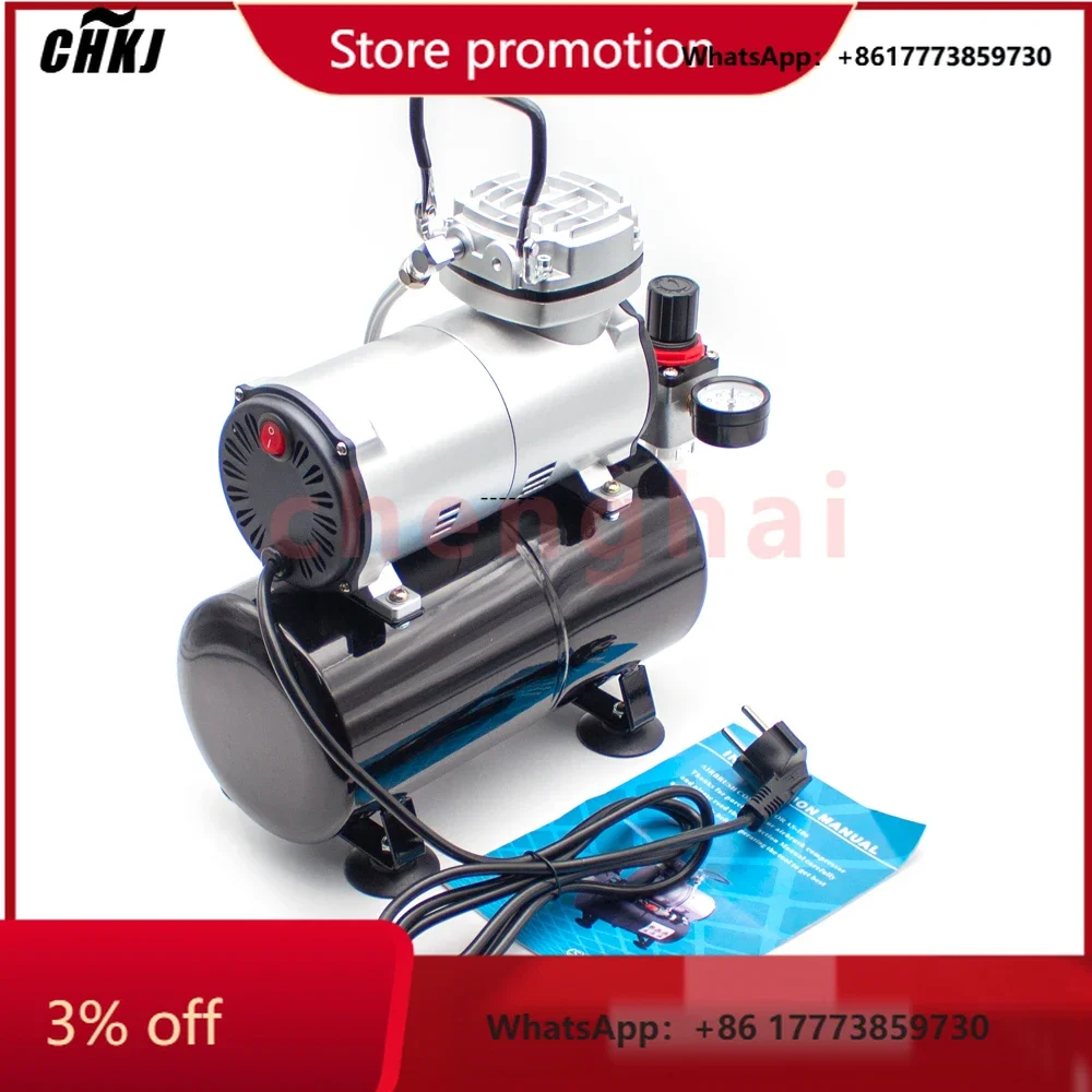 CHKJ for    AS-186 Air Compressor Adjustable Household Mini Small Oil Air Compression Pump With Pressure Switch Safety Valv