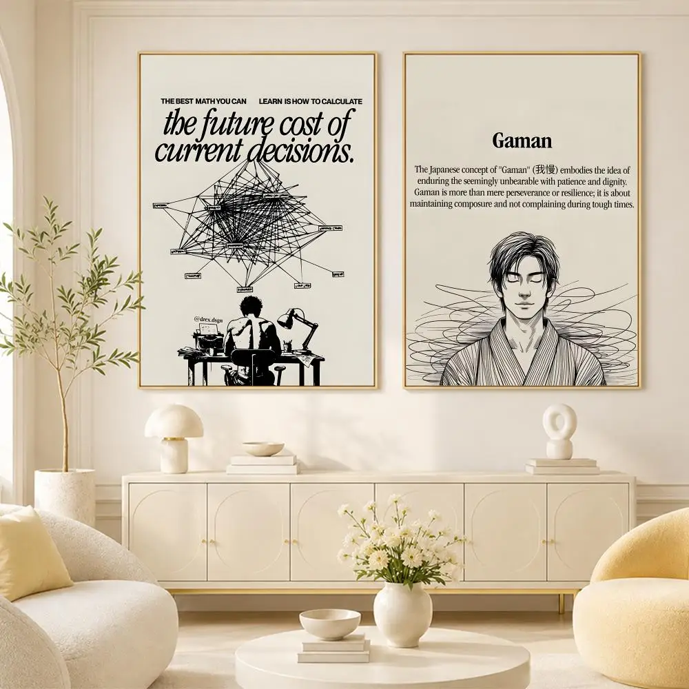 quotes Home decor Life attitude Poster Room Home Decoration Interior Wall Art Printing Garage Posters Gift