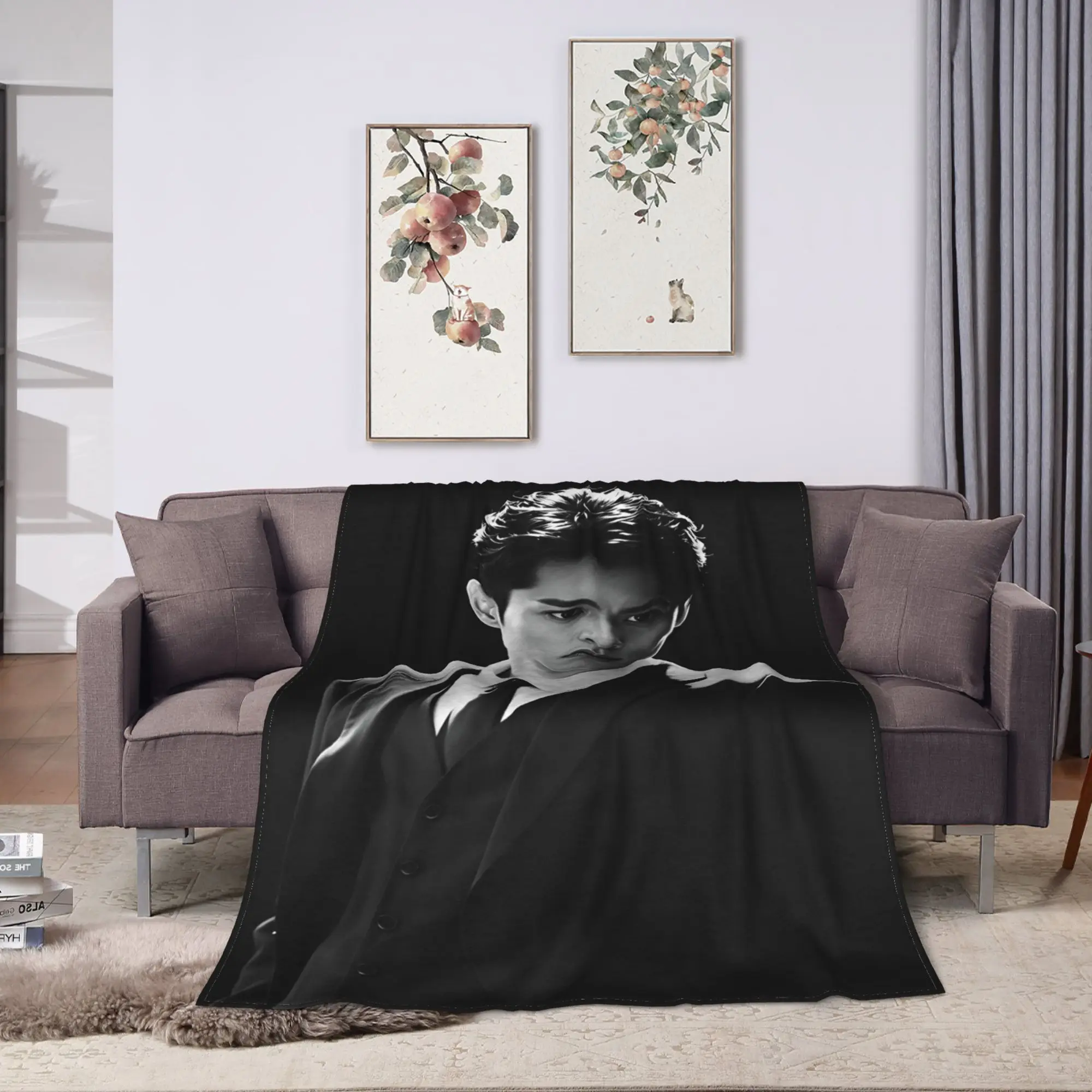Wang Hedi Dylan Wang Actor Blanket Autumn  Warm Cozy Bedding Throws For Boy Girl Bedroom Flannel Bedspread Bed Cover