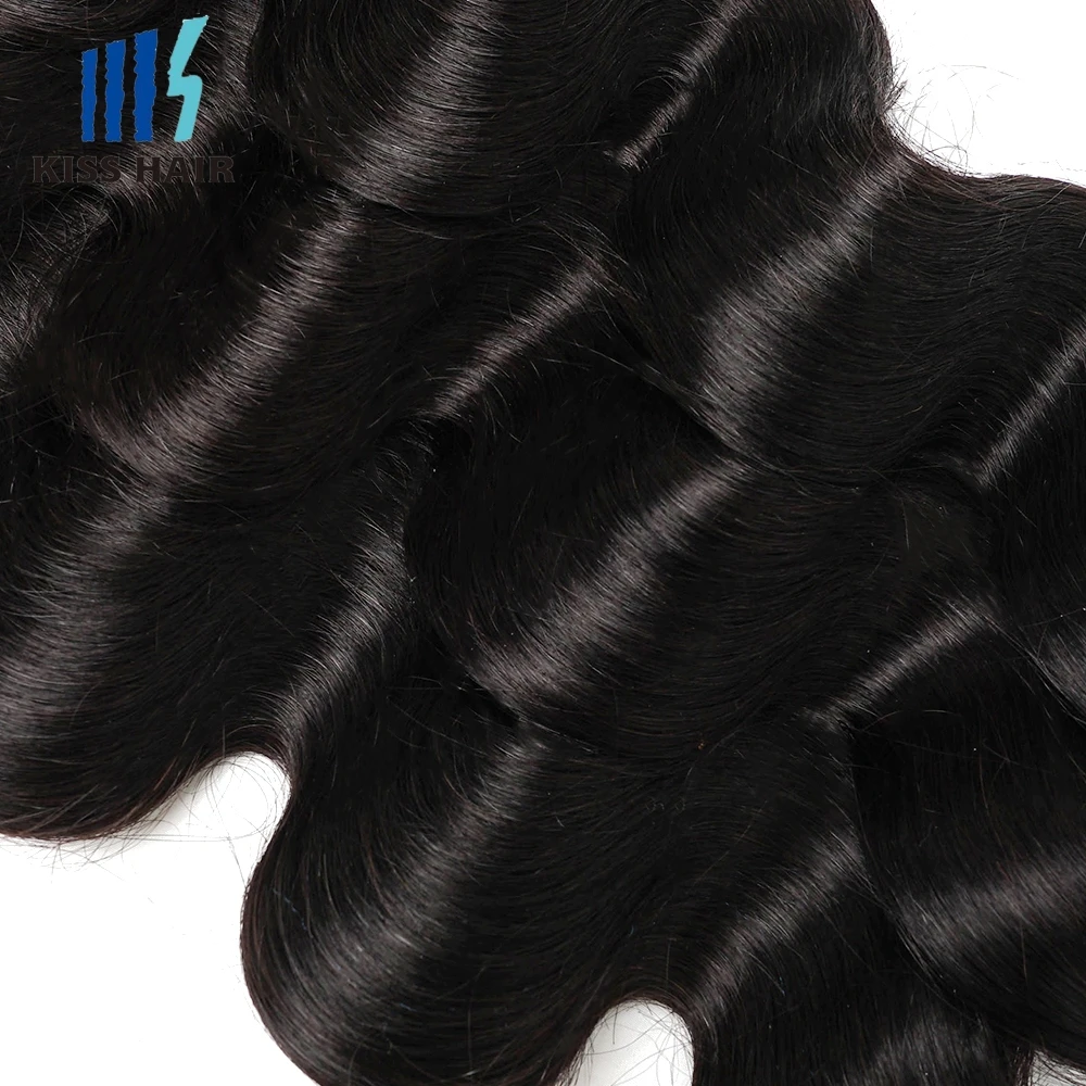 1Kg di capelli umani sfusi per intrecciare l'onda del corpo da 16 a 30 pollici Remy Hair Extension fasci di colore nero senza trame all'ingrosso della fabbrica