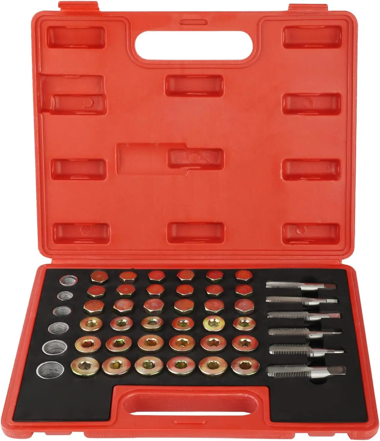 114pc M13 - M22 Oil Pan Thread Repair Kit Sump Gearbox Drain Plug Tool Set.