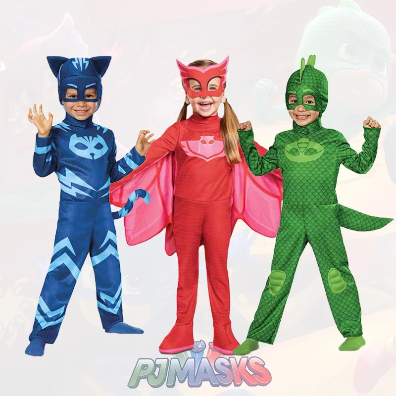 Disfraz de cosplay de héroe de anime para niños, pijama azul con máscara, traje de cosplay, disfraz de Halloween, regalo para fiesta de cumpleaños, actuación en escenario.
