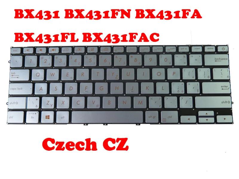 

Laptop Backlit Keyboard For ASUS BX431 BX431FN BX431FA BX431FL BX431FAC Blue Brazilian BR/Czech CZ