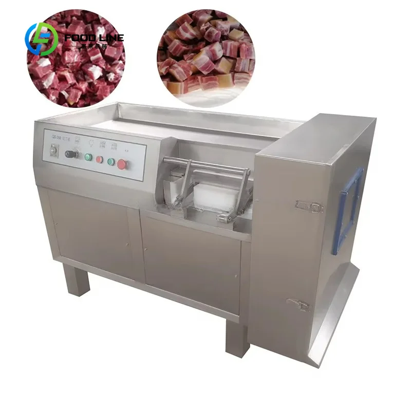 Customized Sus304 Meat Dicing Machine Micro Frozen Meat 3d Dicing Machine 2mm 7mm 10mm 12mm Adjustable Size Dicing Machine