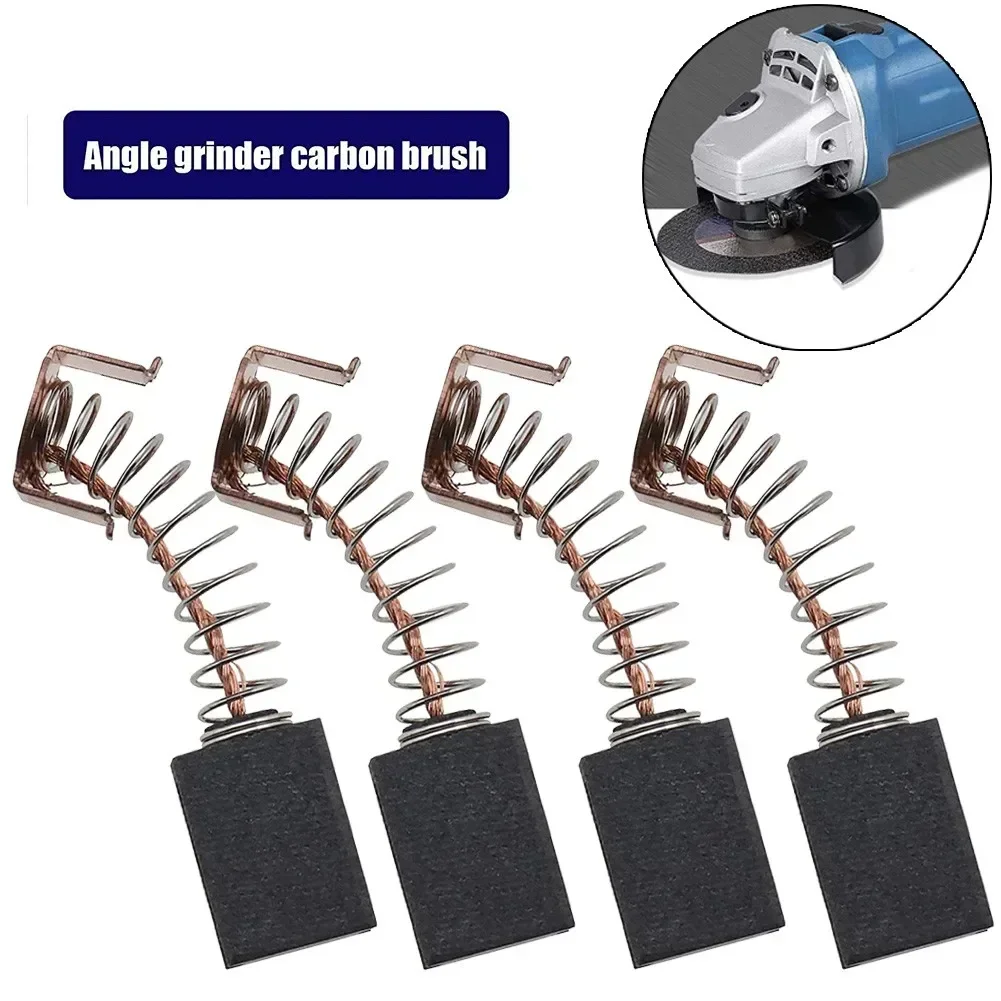 4pcs Angle Grinder Carbon Brushes12X8X5mm  Electric Motor Brush For WS125 Black Decker G720 Power Tools Parts Accessories NEW