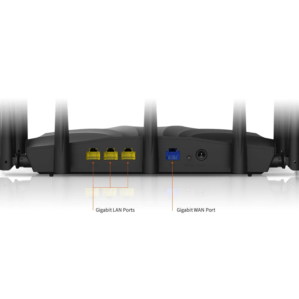 Router WiFi Gigabit Dual Band Tenda AC23 AC2100, Jangkauan Rumah Nirkabel, 4X4MU-MIMO, Dukungan VPN, 25~35 Perangkat, Versi CN