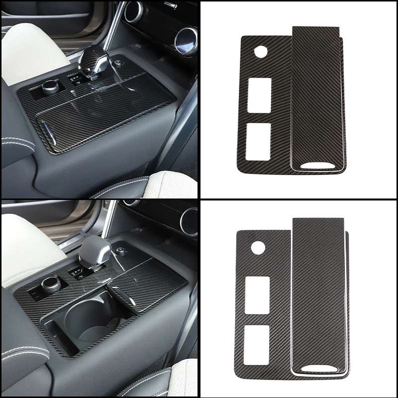 

For Land Rover Discovery 5 LR5 2021-2025 LHD ABS/Real Carbon Fiber Car Center Console Gear Panel Frame Trim Interior Accessories