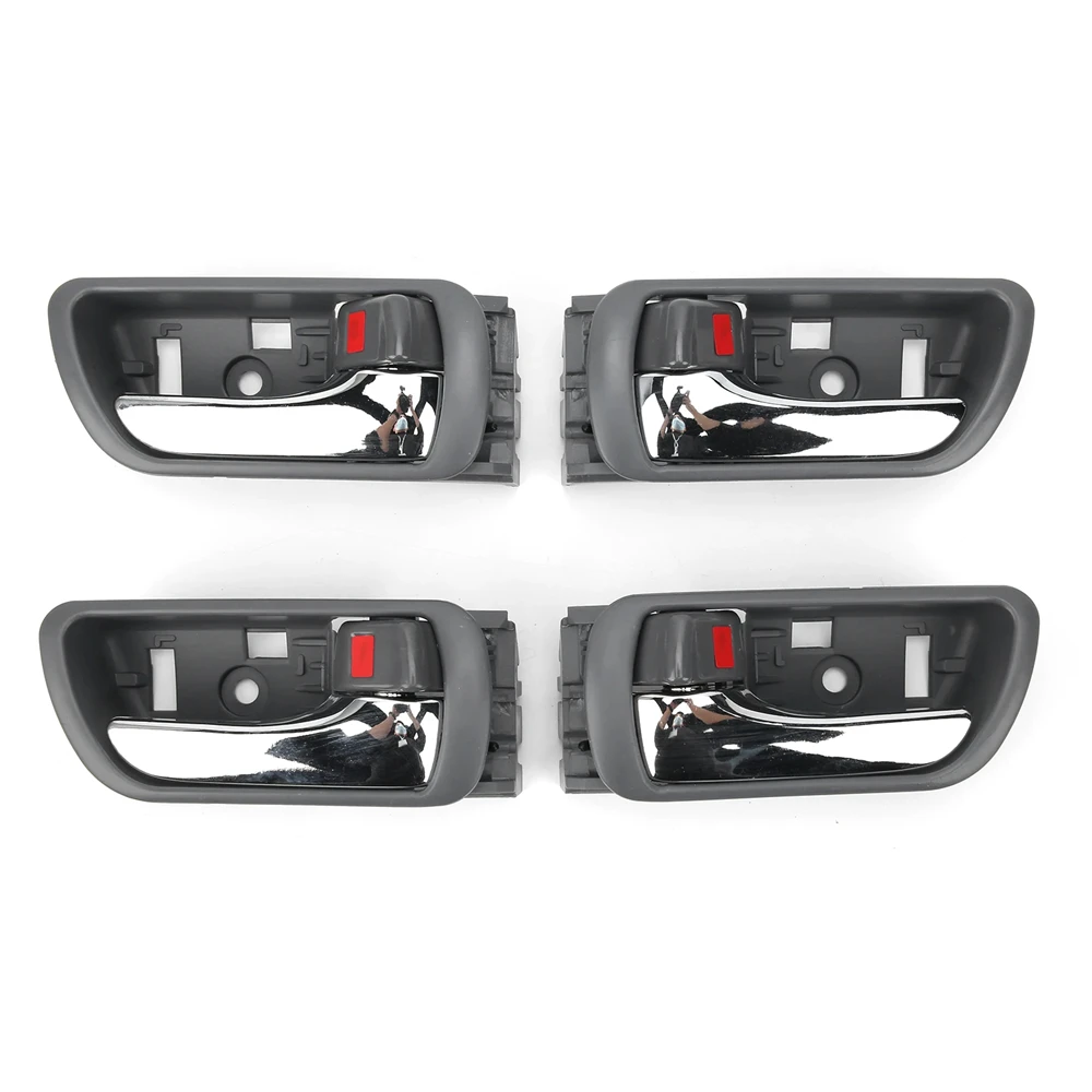 

4PCS Car Interior Door Handles 69206‑33030 69205-33030 for Camry 2002‑2006 Driver and Passenger Side Interior Door Handle Set
