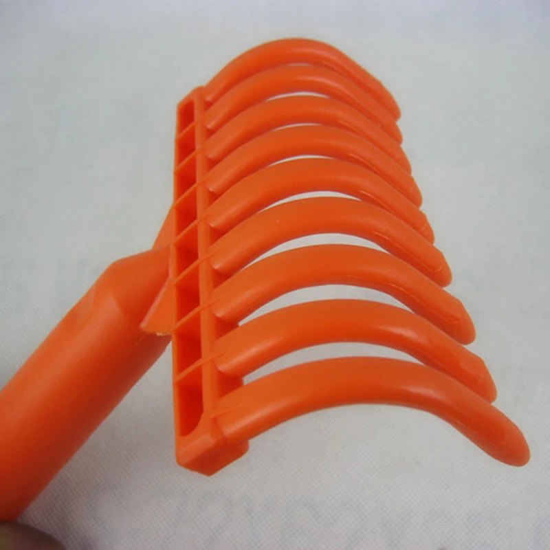 9 Gigi Rake Plastik Serbaguna Halaman Taman Daun Rake Rumput Pembersih Rake Zaitun Memetik Rake Pot Sekop Alat Tanam