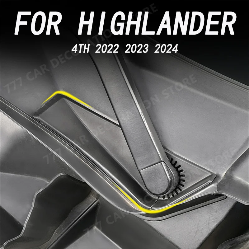 for-toyota-highlander-4th-car-exterior-decorative-accessories-wiper-hole-protective-cover