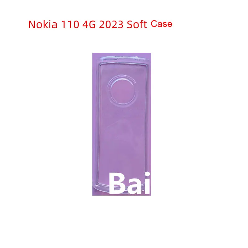 Protective TPU Soft Case For Nokia 110 4G 2023 Phone Funda Case with Protective Film Explosion-proof Film (Not Tempered Glass)