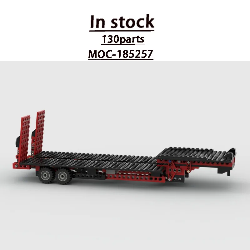 

MOC-185257 Городской спасательный прицеп/механическое транспортное средство, модель из строительных блоков, 130 деталей, подарок на день рождения для мальчиков и детей