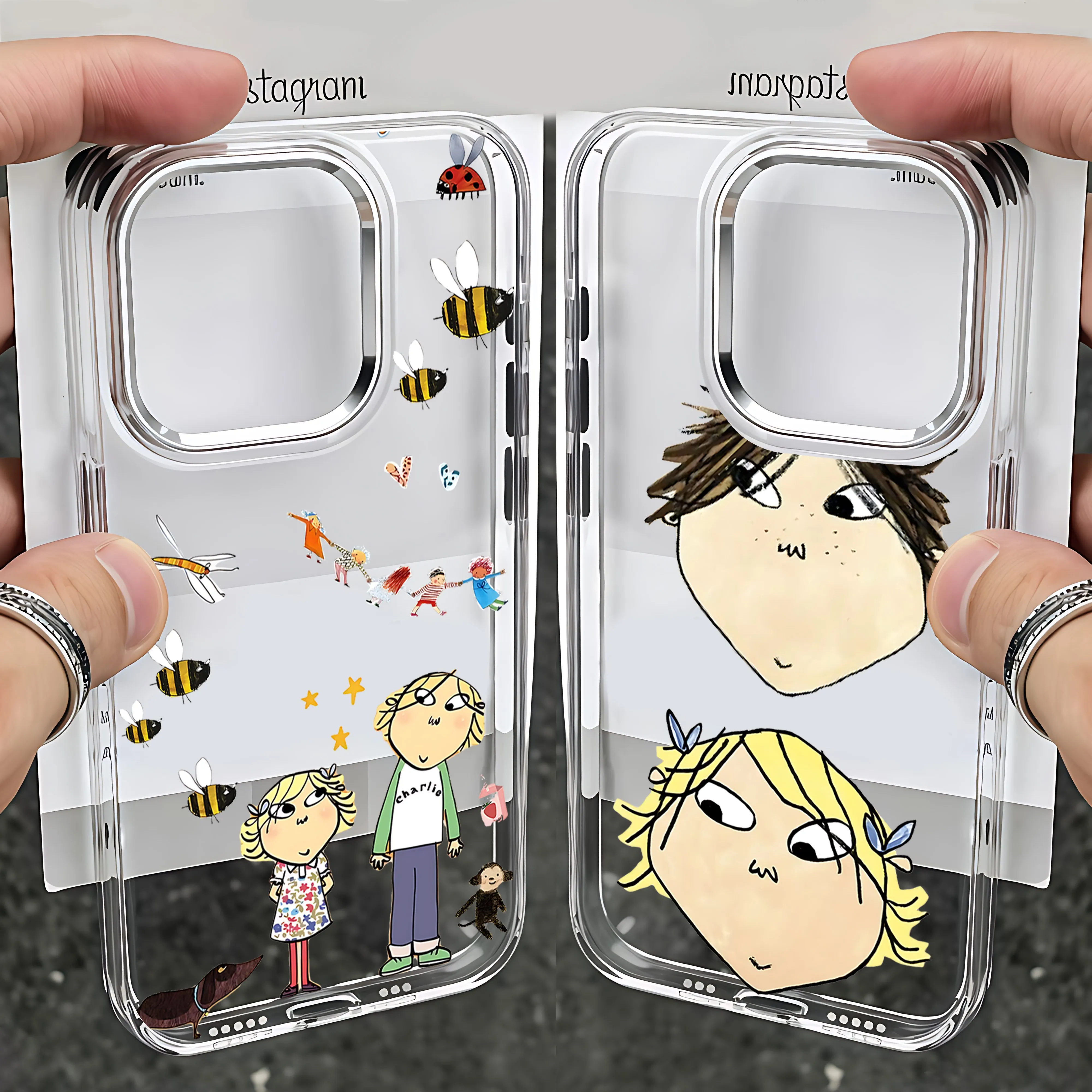 Funda para Teléfono Charlie y Lola para Samsung Galaxy A56 A36 A26 A06 A55 A35 A16 A06 A54 A34 A25 A24 A15 A14 A05S A73 A53 A33 4G 5G