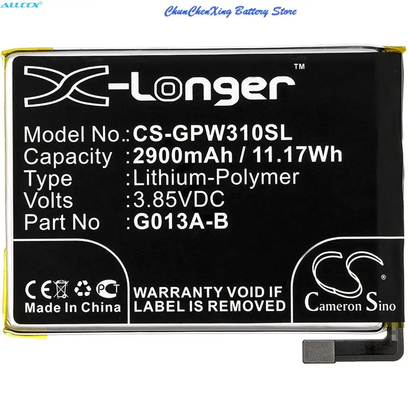 Cameron Sino  2900mAh Battery G013A-B for Google G013A,G013B,Pixel 3