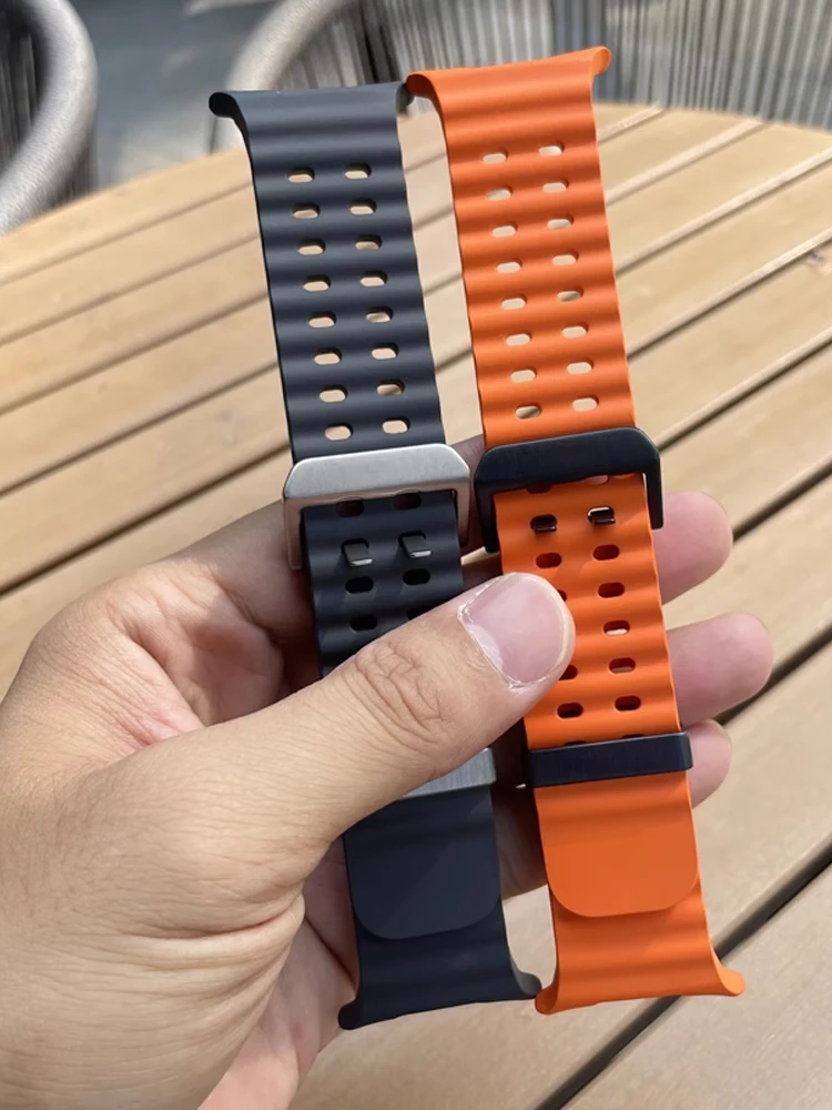 Original Band FOR Samsung Galaxy watch Ultra 47mm accessories Marine Silicone Sport Bracelet Correa Galaxy watch 7 Ultra Straps