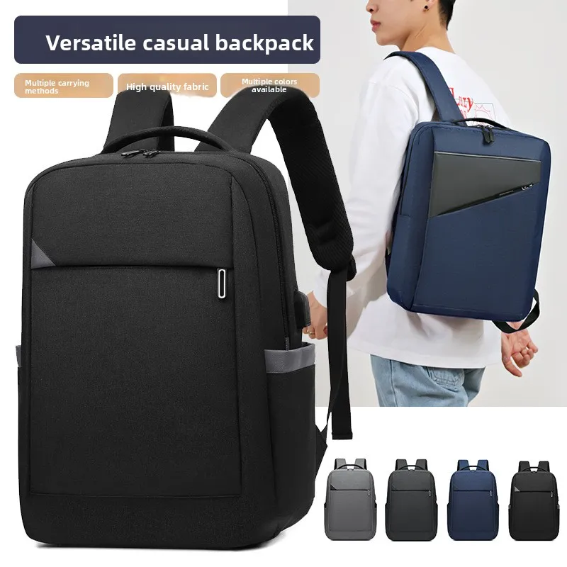 

Europe and the United States new fashion business computer bag multifunctional lightweight backpack simple schoolbag