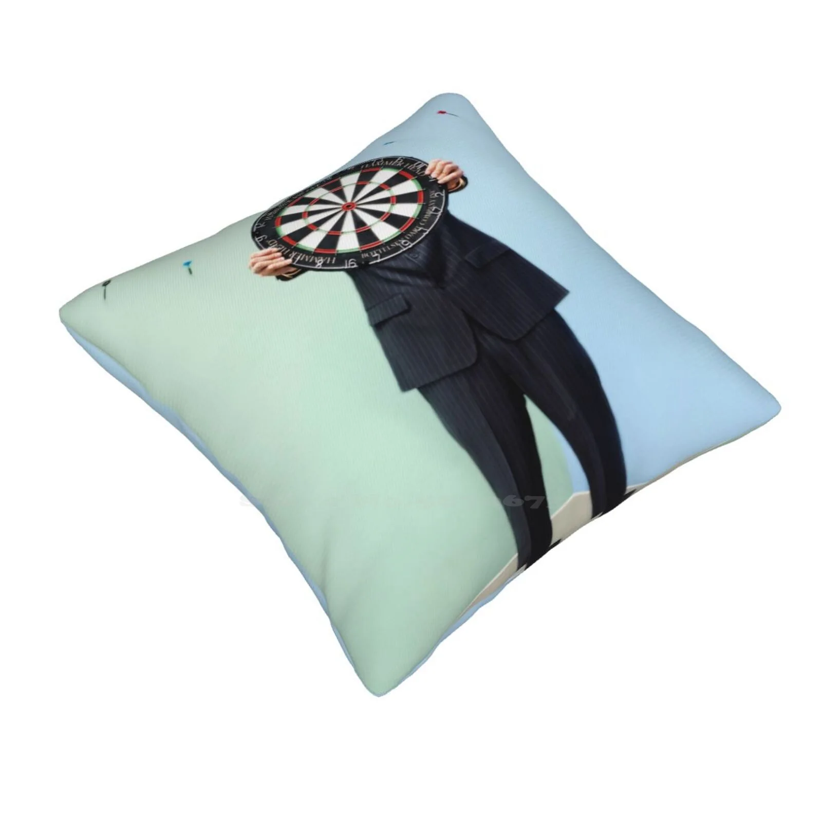 Bad Aim Pillows Case Bedroom Home Decoration Target Aim Suit Love Romance Darts Dart Board Colorful Missing Green Wall Blue