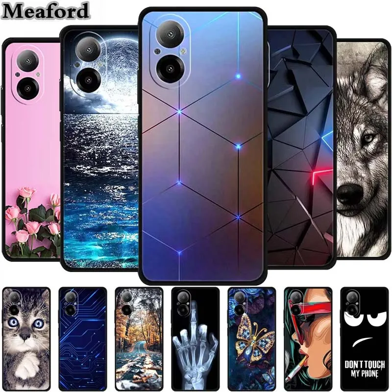 For OPPO Realme C67 4G Case Animals Soft Silicone TPU Phone Cases Back Cover For RealmeC67 C 67 4G RMX3890 Protective Cool Coque