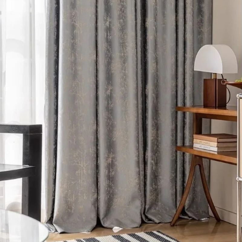 Classic High Precision Jacquard Curtains for Living Room Bedroom Dining Custom Size Grace Luxury Nature Vertically White Tulle