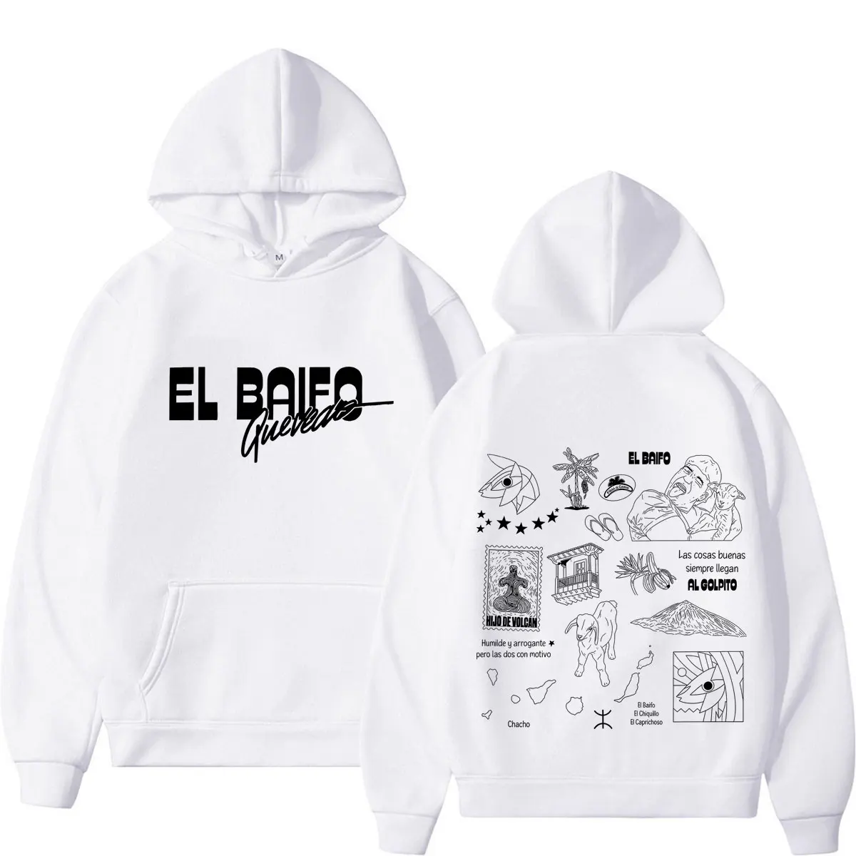 QUEVEDO EL BAIFO Album 2026 Tour Graphics Hoodies für Männer und Frauen Hip-Hop Pullover Herbst Winter Locker Lässig Hochwertige Sweatshirts – Detail 3