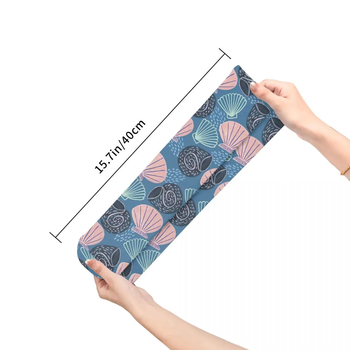 Men Sports Seashells Socks Cotton Compression Sea Ocean Woman Sock