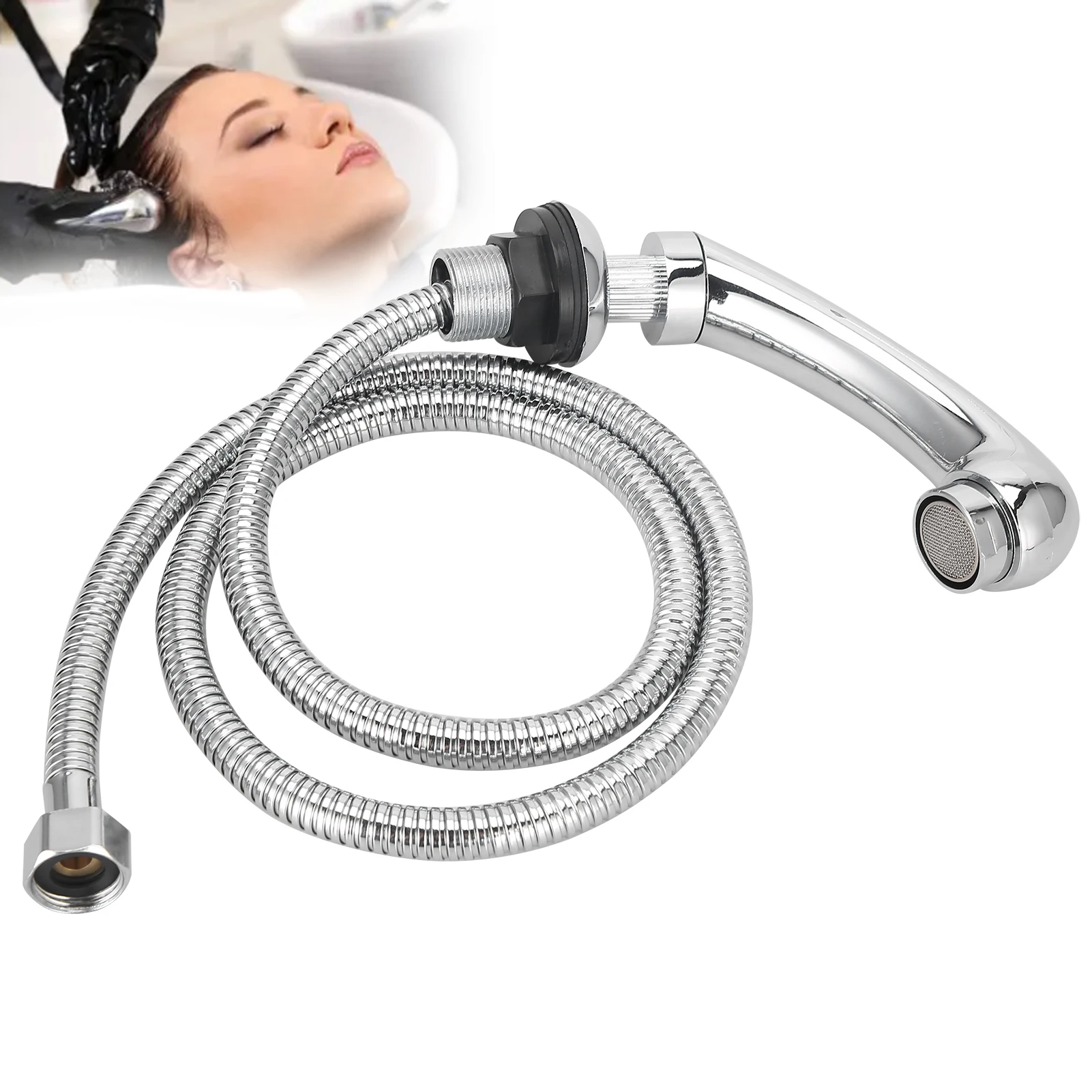 

1Pcs Professional Shampoo Bed Chair Shower Head Universal Hose Suit Handheld Bedside Wash Hair Sprinkler Hair Salon Supplies